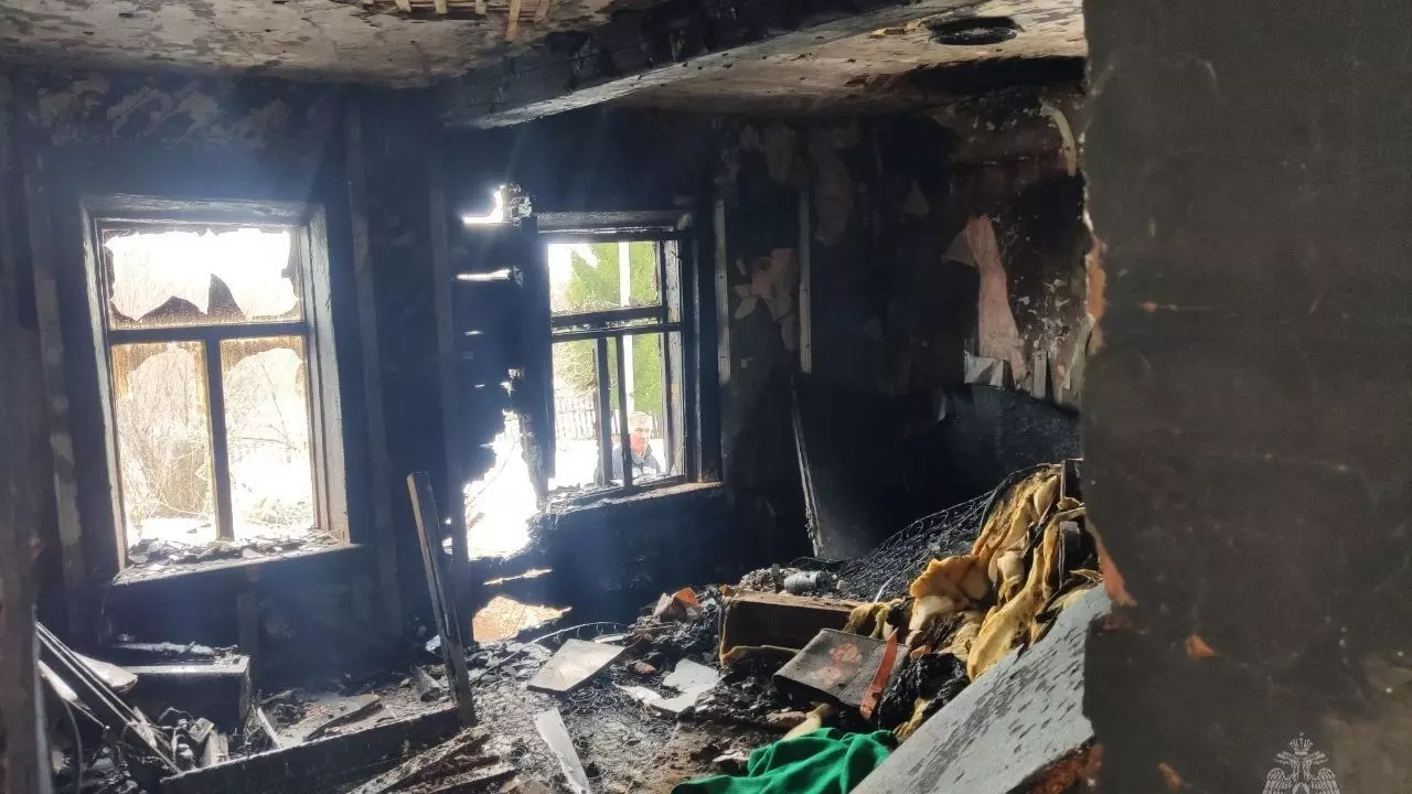 Дом сгорел в Удмуртии пока соседи вызывали пожарных